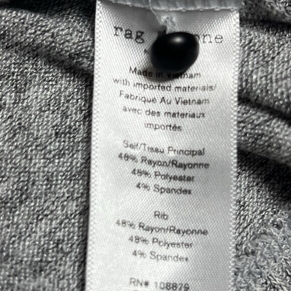 RAG & BONE Sweater Shirt Women Size XXS Gray Long Sleeve Turtleneck - Picture 11 of 12